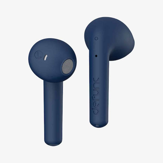Defunc True Lite Earbud Bluetooth Handsfree Ακουστικά με Αντοχή στον Ιδρώτα και Θήκη Φόρτισης Μπλε