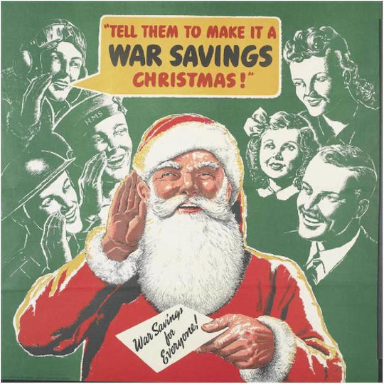 Tell Them To Make It A War Savings Christmas!whole: The Image Occupies The Majority Картина на Платно 110x110см