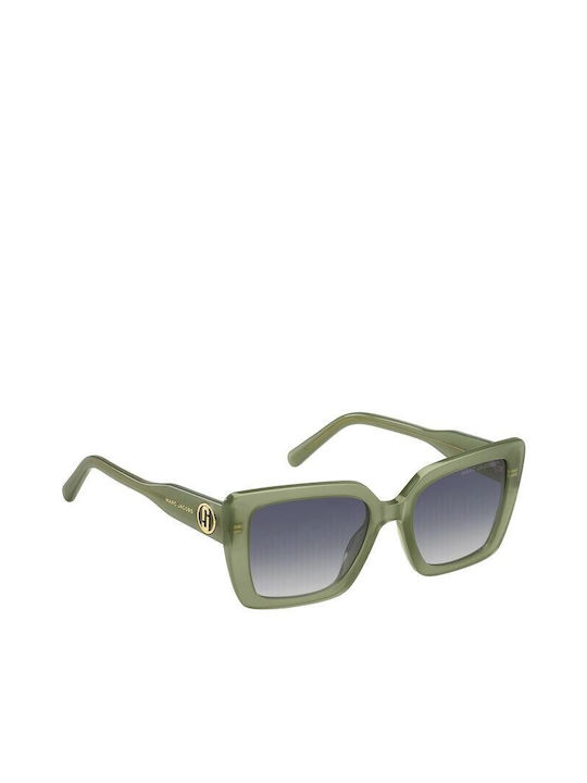 Marc Jacobs Women's Sunglasses with Green Plastic Frame and Gray Gradient Lens MARC 733/S 1ED/GB