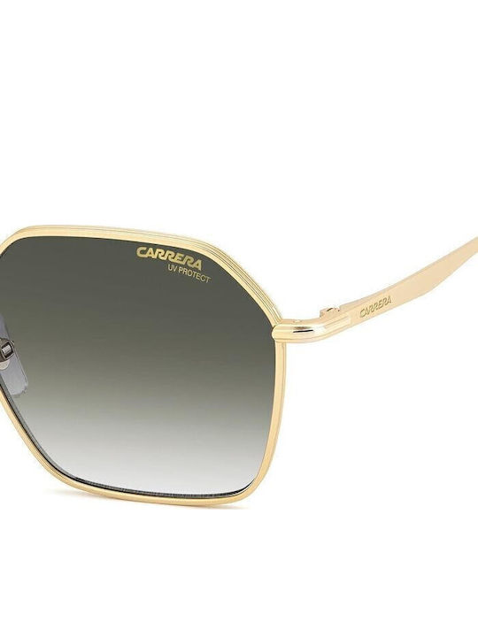 Carrera Men's Sunglasses with Gold Metallic Frame and Grey Gradient Lens 334/S AOZ/9K