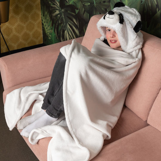 Noxxiez Kids Fleece Blanket 100x130cm White