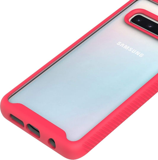 Starry Sky Solid Color Series Shockproof Back Cover Plastic / Silicone Black (Galaxy S10)