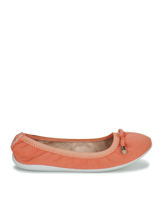 Damen Ballerinas in Orange Farbe