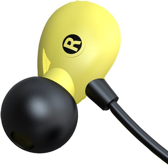 Pegasus 6854455878 In-ear Handsfree Headphones with Connector 3.5mm Yellow