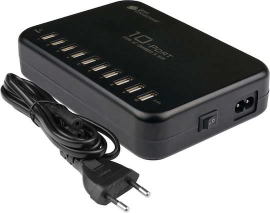 Good Connections Hub USB 3.2 Cu 10 Porturi Și Conectare USB-A