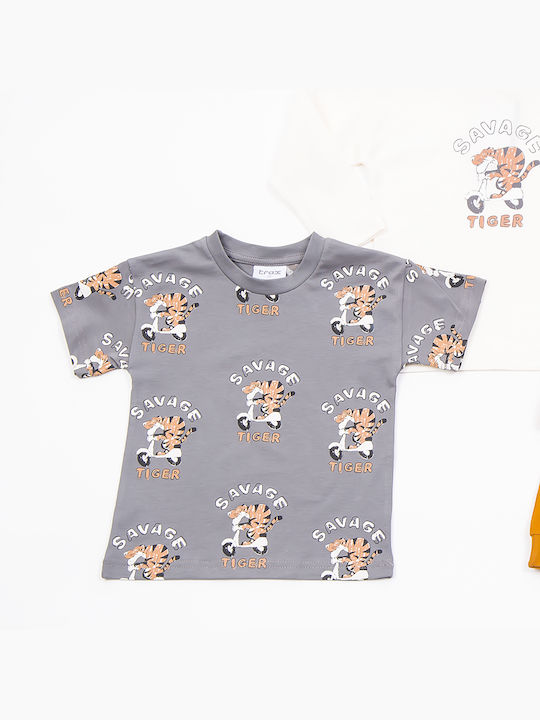 Trax Kids Set with Pants Summer 3pcs ecru