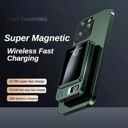 Power Bank 1500mAh 22.5W Πράσινο