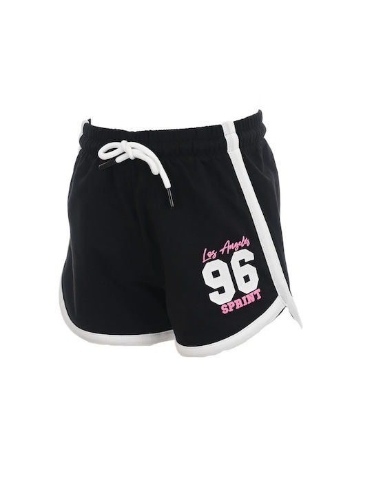 Sprint Kids Set with Shorts Summer 2pcs white-black