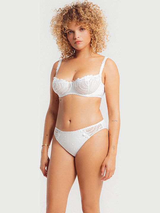 Balconette Balconette Bra without Padding Underwire Beige