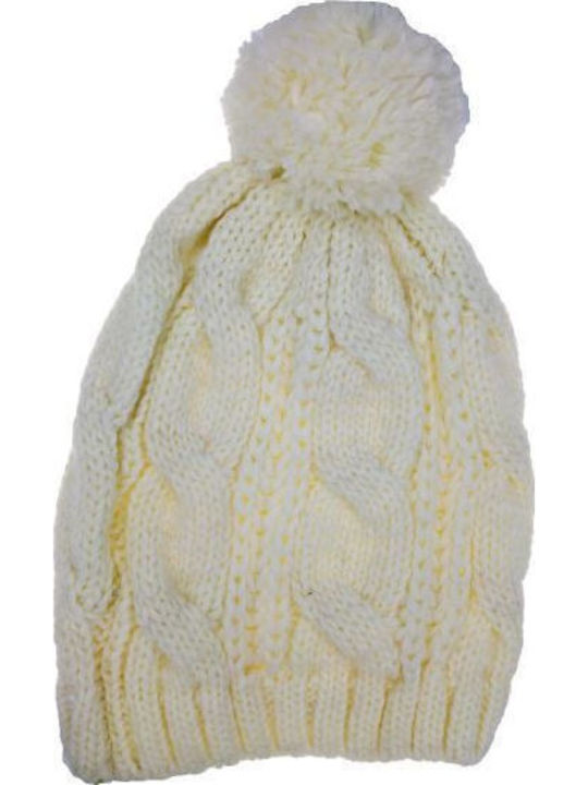 Beanie Beanie Knitted in Orange color