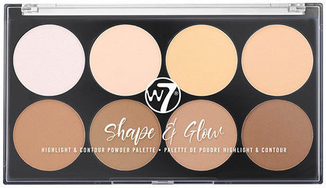 W7 Cosmetics Shape & Glow Paletă 20gr