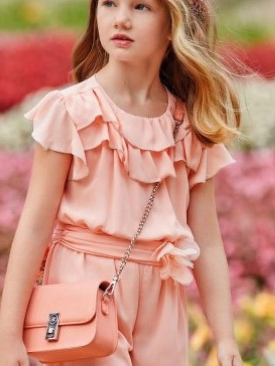 Kids' Fabric Jumpsuit Shorts/Bermudas Peaches