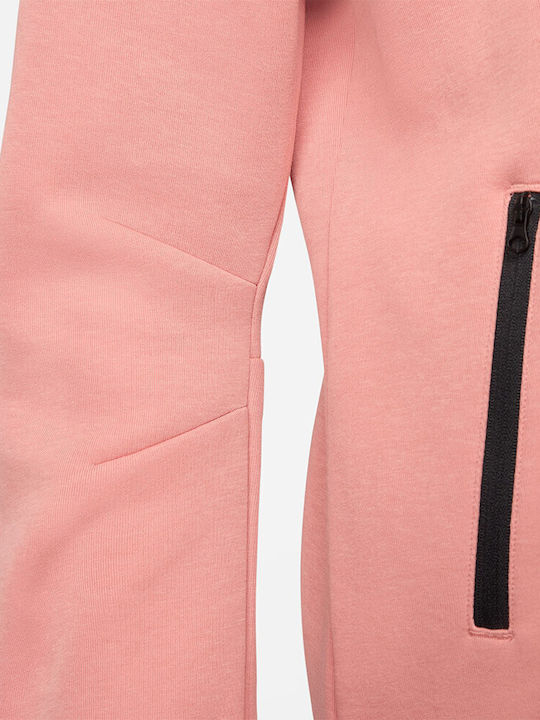 Fleece Damen Jacke in Rot Farbe