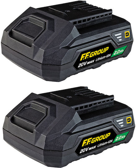 F.F. Group CDD/35 20V Plus Drill Driver Battery 20V 2x2Ah