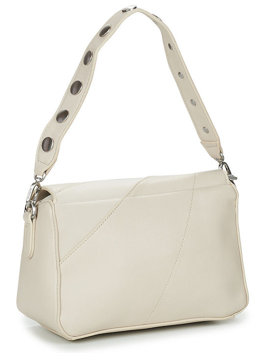 Leather Women's Bag Shoulder Beige