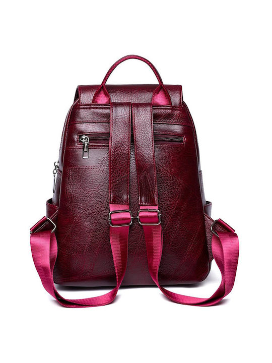 Roxxani Leather Women's Bag Backpack Red