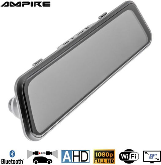 Ampire 1080P Mirror Car DVR, 9" Display