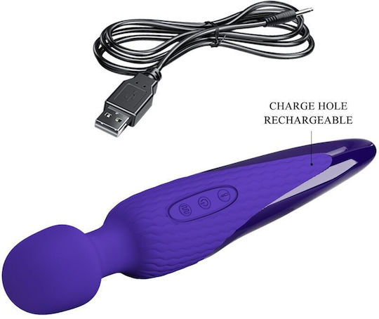 Pretty Love Antony Youth Vibrator Massage 26cm Purple