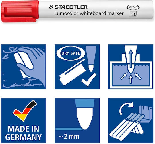 Staedtler Whiteboard Markers 6mm Multicolour 6pcs