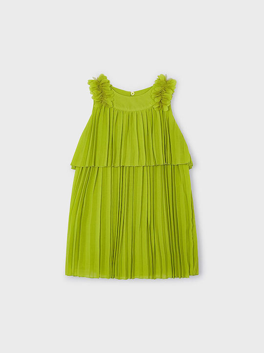 Mayoral Kids Dress Sleeveless Green