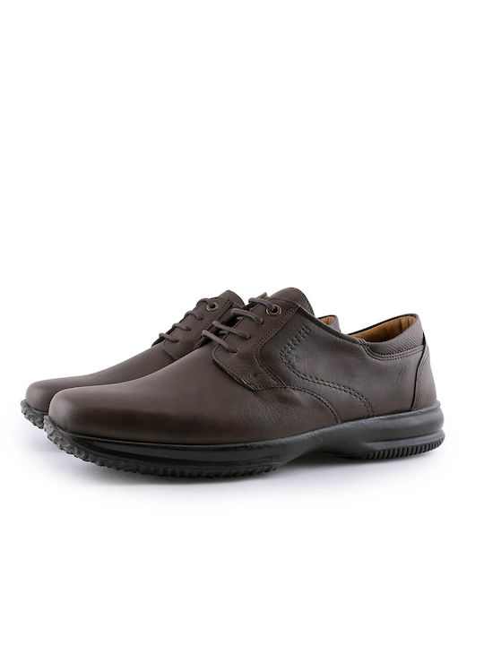 Boxer Men's Anatomic Leather Casual Shoes Brown