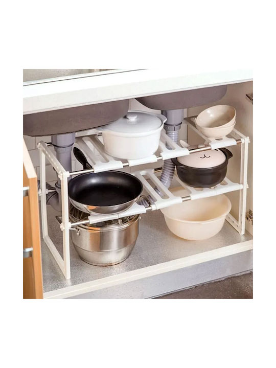 Küchen-Organisationsregale Kunststoff Extendable double ceiling 50-70cm
