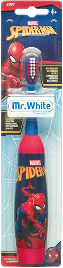 Mr. White Children's Electric Toothbrush for 4+ Years Spiderman
