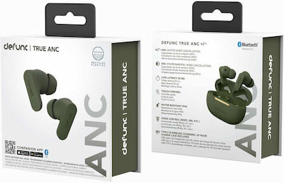 Defunc True ANC In-ear Bluetooth Handsfree Earphones with Sweat Resistance and Charging Case Greeα