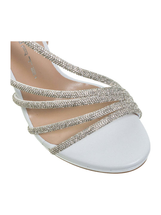 Leder Sandalen Weiß