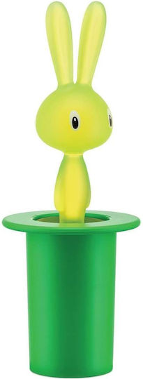 Alessi Magic Bunny Toothpicks Case Plastic 7x7x14cm Green