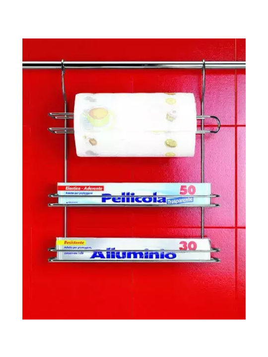 Metaltex Rack Lonardo Βάση για Χαρτί Κουζίνας Μεταλλική Γκρι 35x8x41cm