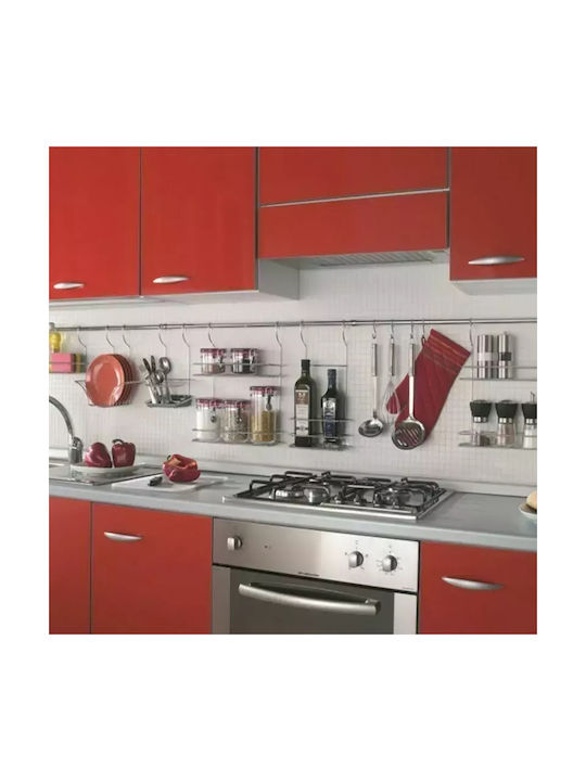 Metaltex Rack Lonardo Βάση για Χαρτί Κουζίνας Μεταλλική Γκρι 35x8x41cm