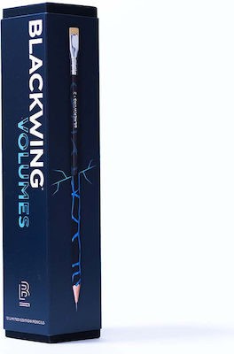 Blackwing Σετ 12 Μολύβια Σκληρά με Γόμα Μαύρα