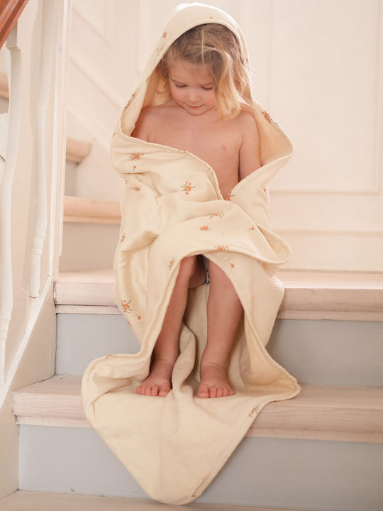 That's Mine Baby Hooded Towel Beige 90x90cm
