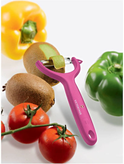 Victorinox Micro Serrated cu Lamă Julienne din Plastic Pink