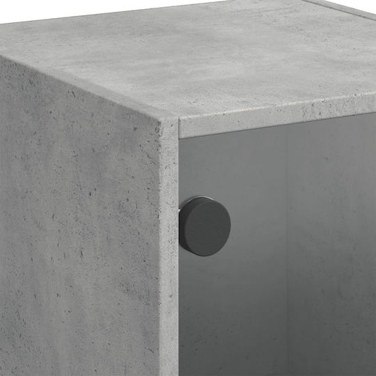 Μπουφές Ξύλινος Γκρι Σκυρόδεμα 35x37x109cm