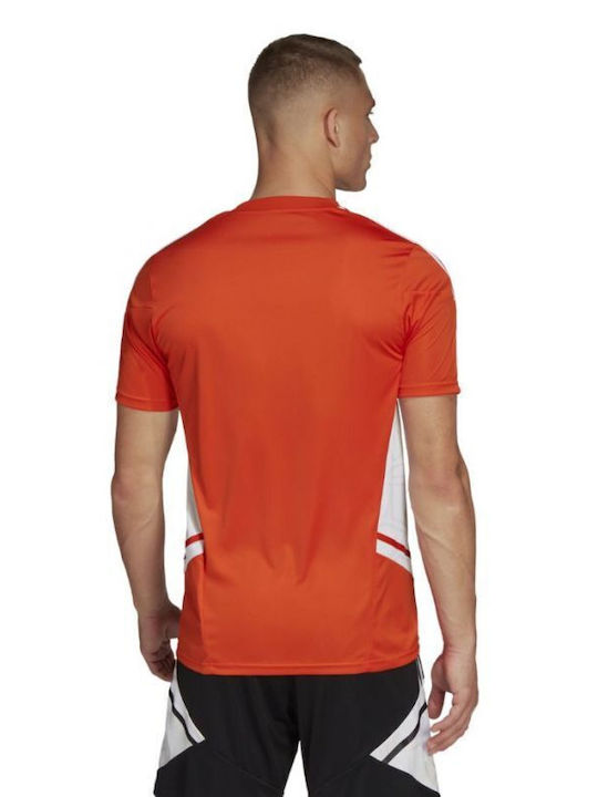 Adidas Condivo 22 Jersey M Men's Athletic T-shirt Short Sleeve Orange