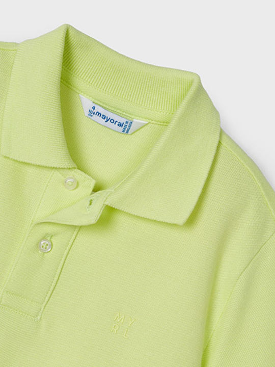 Mayoral Kids Polo Short Sleeve Lime