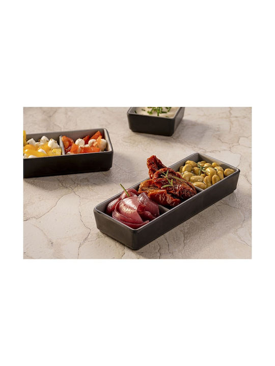Leone Melamine Salad Bowl Gray 17.5cm 6pcs