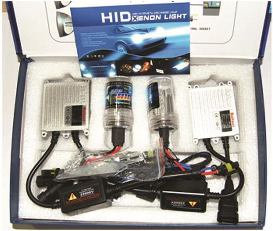 Autoline Xenon Σετ Φωτισμού Αυτοκινήτου Hid H3 35W 12V 6000K Ψυχρό Λευκό
