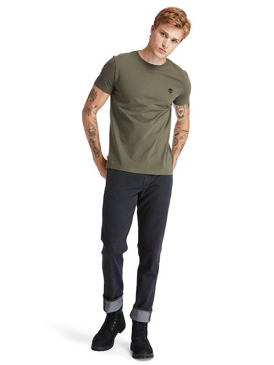 Timberland Tricou pentru bărbați cu mâneci scurte Dark olive oil