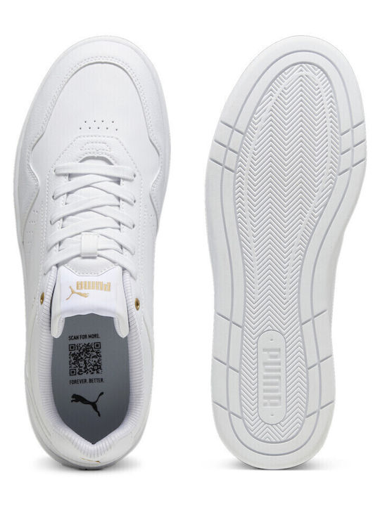 PUMA Court Classic Adidași Albi