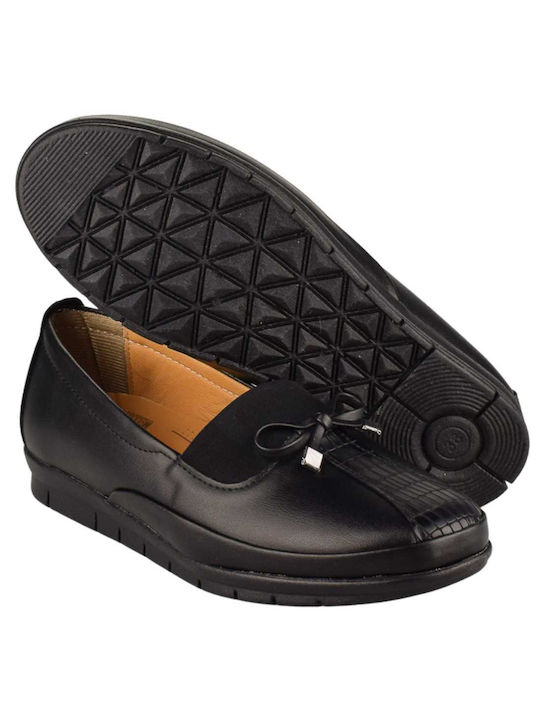 Yfantidis Women's Moccasins in Black Color