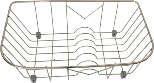 Sanitec Νο 8 Στραγγιστήρι Γούρνας Inox Ασημί 40x25x12cm