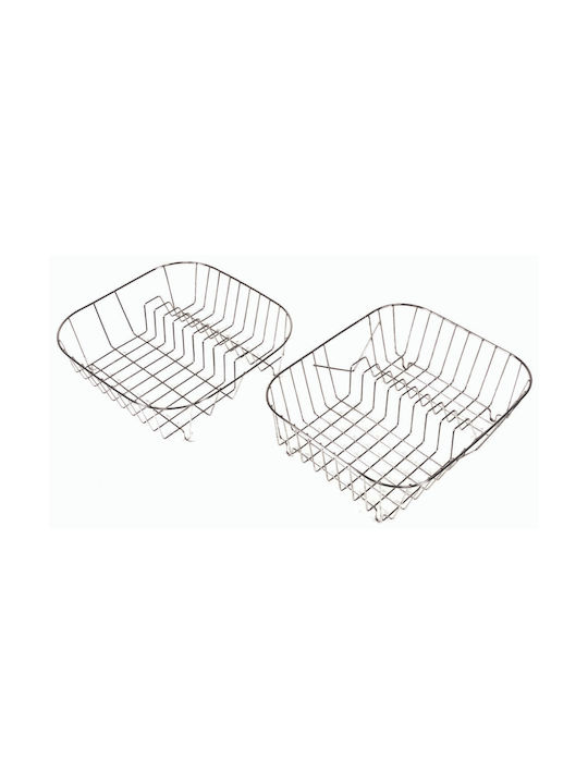 Sidirela Sitǎ Pentru Chiuvetǎ Metalic Argintiu 34x34x10.5cm