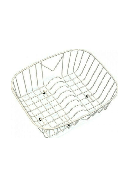 Sanitec Νο 9 Over Sink Dish Draining Rack from Stainless Steel in Silver Color 40x32cm