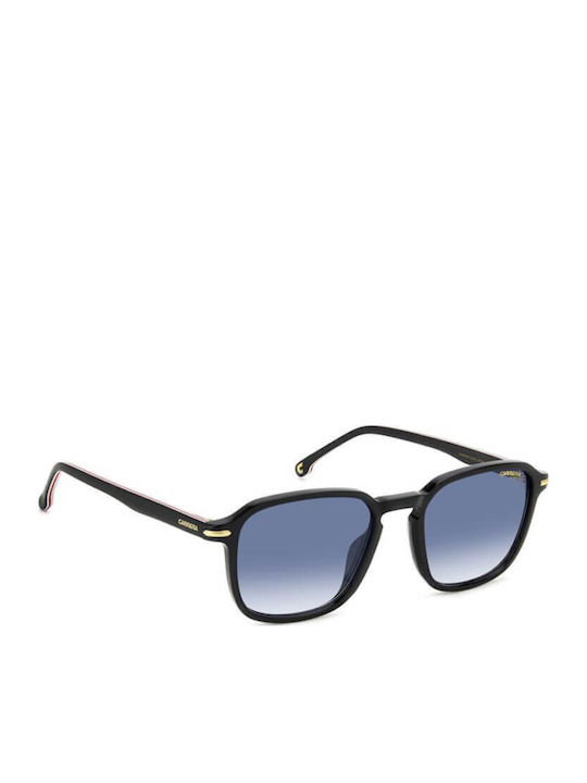 Carrera Unisex Sunglasses with Black Horn-Rimmed Frame and Grey Gradient Lens 328/S 807/08