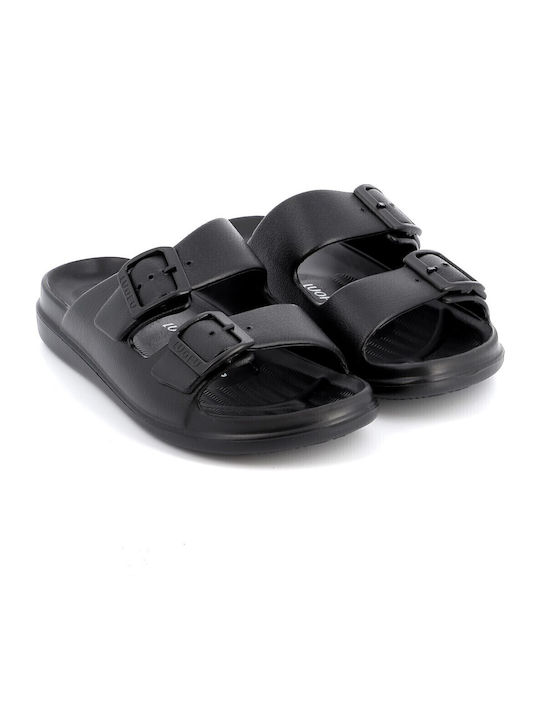Flip Flops in Sandal Style in Black Colour