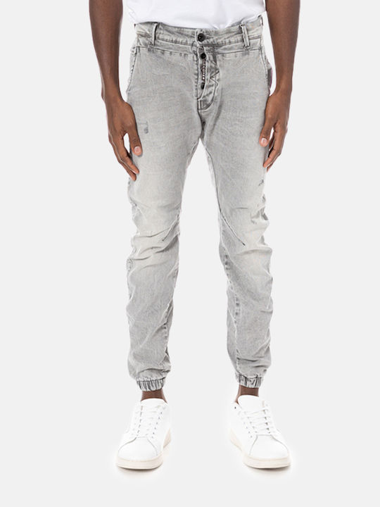 Namos Ανδρικό Παντελόνι Τζιν Ελαστικό με Slim Tapered Εφαρμογή Grey
