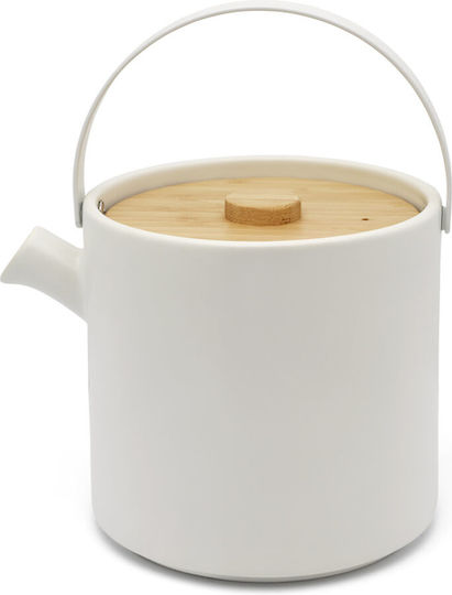 Bredemeijer Teeset mit Tasse Keramik Weiß 1200ml 3Stück